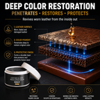 🔥Leather & Vinyl Recoloring Balm Kit – Restore Faded Seats, Sofas & Shoes