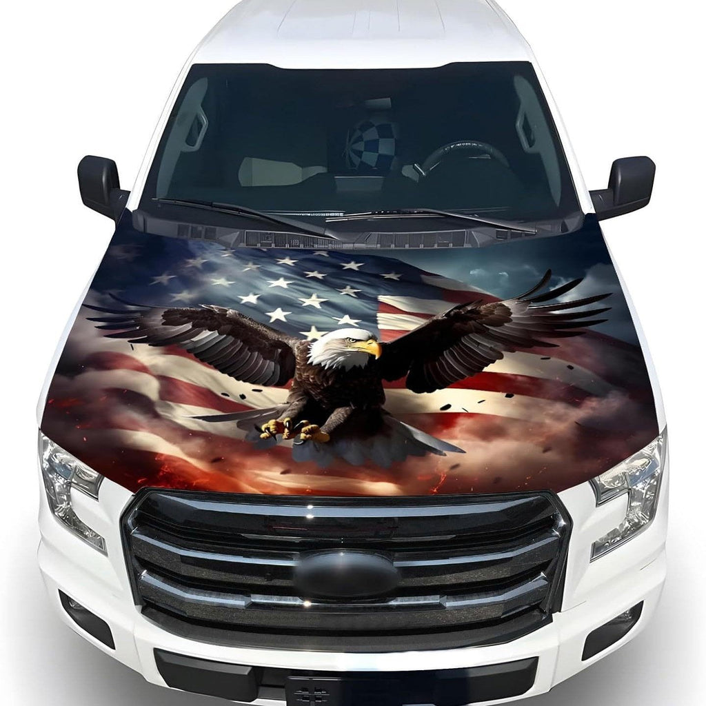 🎉4th Of July Flash Sale 65K+🔥American Car Hood Flag🦅No Glue No Tools🚗 Install in 1 Minute
