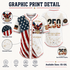 ⏰ Last Day 55% OFF 🇺🇸🦅 America 250th Anniversary Baseball Jersey – 1776–2026 Patriotic Freedom Shirt