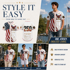 ⏰ Last Day 55% OFF 🇺🇸🦅 America 250th Anniversary Baseball Jersey – 1776–2026 Patriotic Freedom Shirt