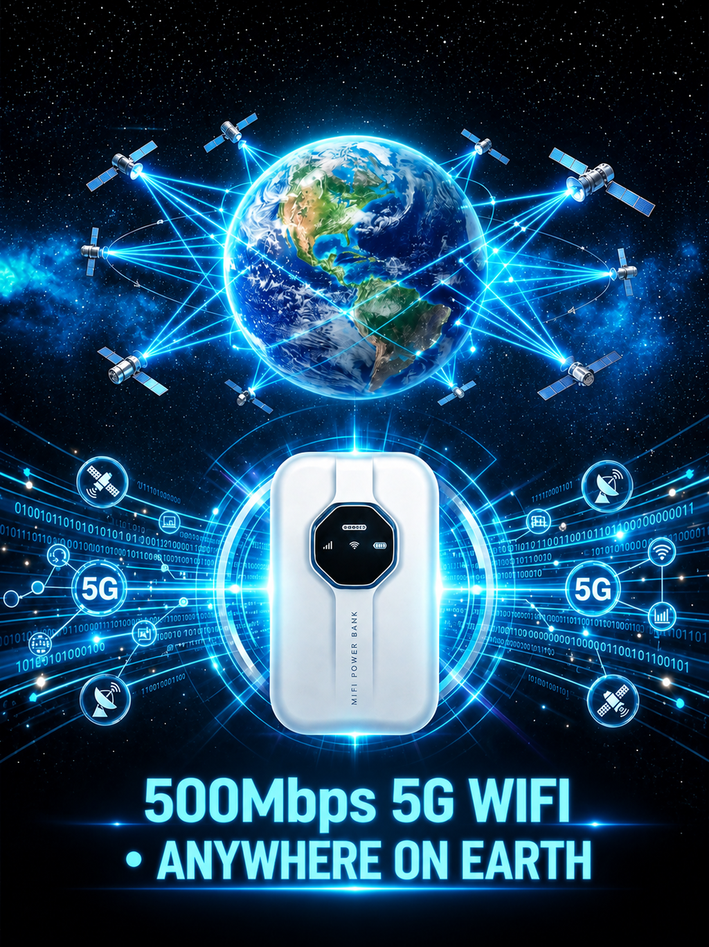 [Global Coverage, High-Speed Internet Access] 🌎 Boundless Portable Wi-Fi — Stay Connected Wherever You Go🛡️