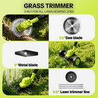 🌿55% OFF TODAY⚡ 3-in-1 Cordless Grass Trimmer with 2 Batteries