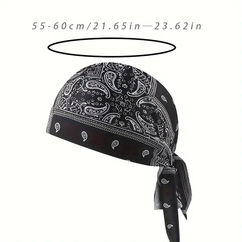 ❤️LIMITED 50% OFF🎁💨 Paisley Cooling Headscarf – Elastic Fit, No Pressure 🏃‍♂️🌿
