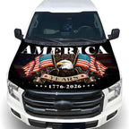 🎉4th Of July Flash Sale 65K+🔥American Car Hood Flag🦅No Glue No Tools🚗 Install in 1 Minute