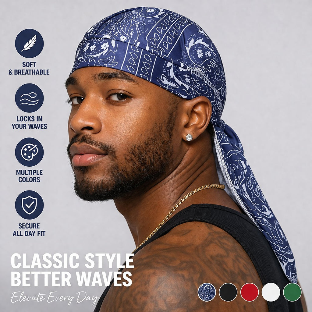 ❤️LIMITED 50% OFF🎁💨 Paisley Cooling Headscarf – Elastic Fit, No Pressure 🏃‍♂️🌿
