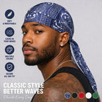 ❤️LIMITED 50% OFF🎁💨 Paisley Cooling Headscarf – Elastic Fit, No Pressure 🏃‍♂️🌿