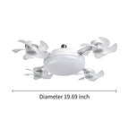 💥 55% OFF | Last Day ⏰ 🌬️ 2-in-1 Silent Ceiling Fan Light – Remote Control LED Fan with Foldable Blades & Timer 💡