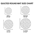 🔥Last Day Promotion🎃3D Skeleton Vortex Quilted Round Halloween Rug
