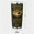 🔥 HOT SALE 55% OFF 🇺🇸 Vietnam War Veteran Commemorative Travel Tumbler