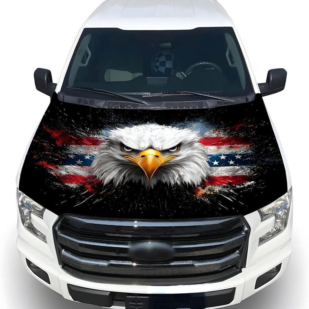 🎉4th Of July Flash Sale 65K+🔥American Car Hood Flag🦅No Glue No Tools🚗 Install in 1 Minute