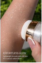 3-Shade Shimmer Highlighter with Puff | Face & Body Glow