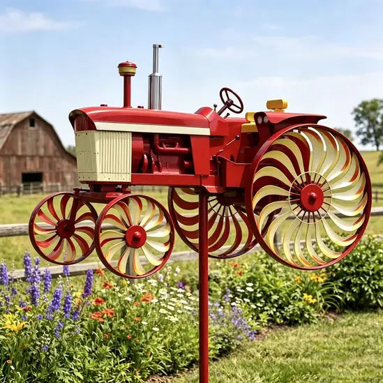 🚜Only Today 60% OFF-Earl's Handmade Tractor Wind Spinner